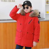 5 6 8 10 12 Years Teenagers Boys Jacket Autumn Winter Thicken Warm Kids Jacket Fashion Zipper Hooded Boys Coat New Kids Clothes