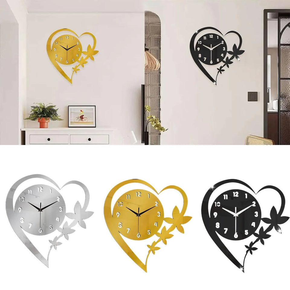 Acrylic Wall Clock Versatile Gift Art Clock for Dining Room Studio Kitchen