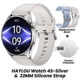 HAYLOU Watch 4S GPS Smartwatch Display AMOLED HD da 1,43", 5 Posizionamento GPS satellitare, 120+ Modalità di allenamento, Sport Fitness Smart Watch