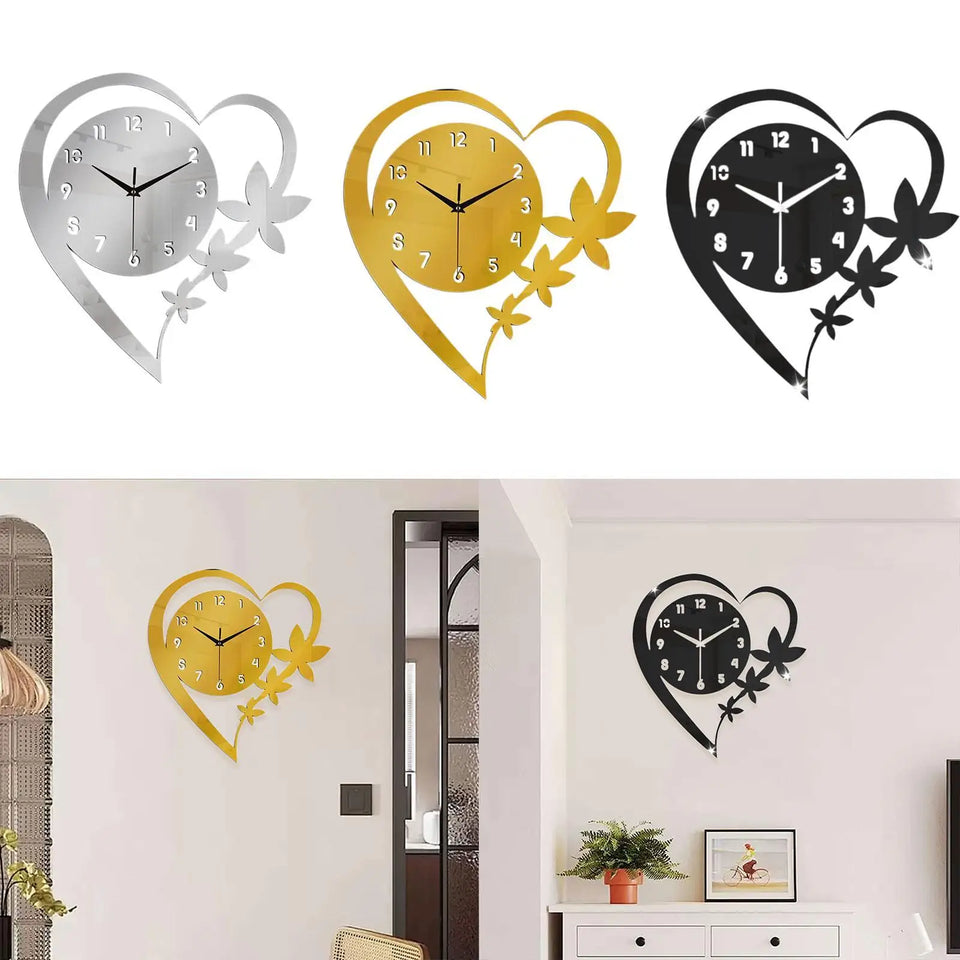 Acrylic Wall Clock Versatile Gift Art Clock for Dining Room Studio Kitchen