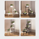 Supporto per piante in metallo, supporto per fiori, scaffale per vasi da fiori, balcone, interno, scaffale multistrato, portaoggetti per piante grasse, portafiori, portavasi