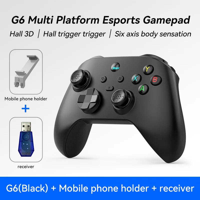 Controller di gioco mobile G6 per Switch/iOS/Android/PC Supporto streaming media/cloud Gioco per telefono cellulare GamePad Joystick effetto Hall