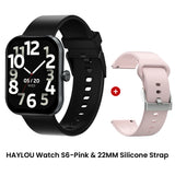HAYLOU Watch S6 Smartwatch con display HD da 2,01", Bluetooth, chiamate vocali, IP68, impermeabile, monitoraggio del fitness