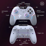 EasySMX X20 Wireless Gamepad Enhanced Controller Compatible with PC/NS/TV/Phone/Laptop, Hall Micro Triggers Joystick RGB Effect