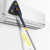 Triangle Mop 360 Rotatable Extendable Adjustable 110 Cm 2 in 1 With Squeegee Cleaning Mop For Tub Tile Floor Wall Deep Cleaning