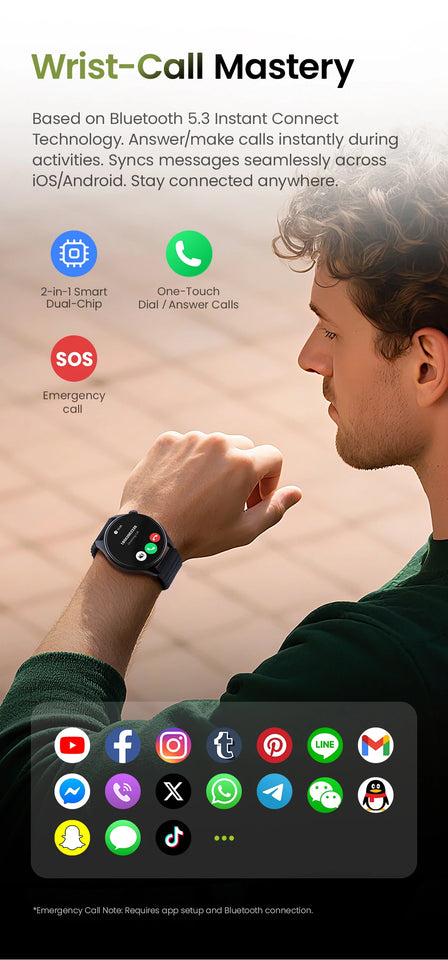 HAYLOU Watch 4S GPS Smartwatch Display AMOLED HD da 1,43", 5 Posizionamento GPS satellitare, 120+ Modalità di allenamento, Sport Fitness Smart Watch