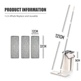 Hand Free Flat Floor Mop And Bucket Set For Professional Home Floor Cleaning System With Washable Microfiber Pads For Hardwood