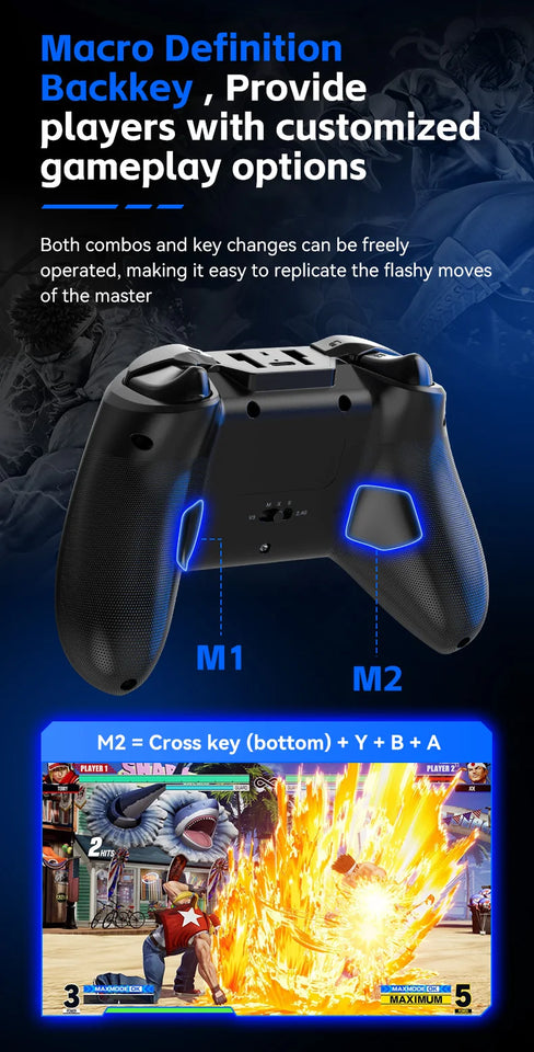 Controller di gioco mobile G6 per Switch/iOS/Android/PC Supporto streaming media/cloud Gioco per telefono cellulare GamePad Joystick effetto Hall