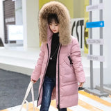 Girls Cotton Jacket Thickened Down Cotton Outerwear Children's Winter Coat Teen Clothes Girls 5 7 9 10 11 12 Years Parka Clothes