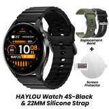 HAYLOU Watch 4S GPS Smartwatch Display AMOLED HD da 1,43", 5 Posizionamento GPS satellitare, 120+ Modalità di allenamento, Sport Fitness Smart Watch