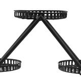 Supporto per piante in vaso 73x28x80cm, 6 vassoi, portavasi in ferro, portavasi nero, adatto a case, uffici, negozi,