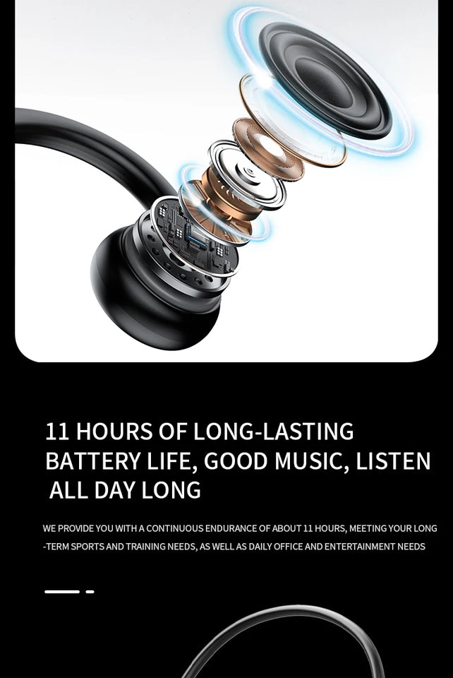 Xiaomi Mijia Cuffie sportive a conduzione ossea reale Cuffie wireless Auricolari compatibili con Bluetooth Auricolari vivavoce con microfono per la corsa