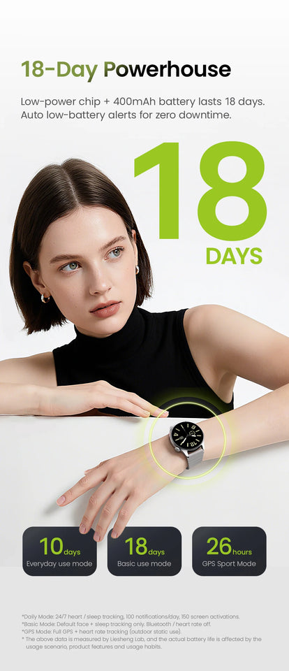 HAYLOU Watch 4S GPS Smartwatch Display AMOLED HD da 1,43", 5 Posizionamento GPS satellitare, 120+ Modalità di allenamento, Sport Fitness Smart Watch