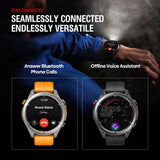 NUOVO Zeblaze Stratos 4 GPS Smart Watch Display AMOLED da 1,43 pollici Bussola integrata Altimetro barometrico Torcia Chiamata vocale Smartwatch