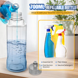 Spray Mop Broom Set Magic Flat Mops for Floor Home Cleaning Household Tool with Reusable Microfiber Pads 360° Rotating, 700ml