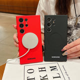 Luxury Liquid Silicone For Magsafe Magnetic Case Samsung Galaxy S26 S25 S24 S23 S22 Ultra Plus S21 FE Soft TPU Shockproof Cover