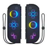 Gamepad For Nintendo Switch/OLED/Lite - RGB LED (L/R) Joypad , Turbo Dual Vibration Wireless Controller For NS Joycon