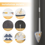 NEW Extended Triangle Mop 360 Twist Squeeze Wringing XType Window Glass Toilet Bathrrom Floor Wall Window Cleaning Mop