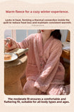 Pigiama in pile di corallo spesso, abbigliamento da casa per ragazze, stile dolce e carino, indossabile all'aperto, caldo, set da notte per l'autunno e l'inverno