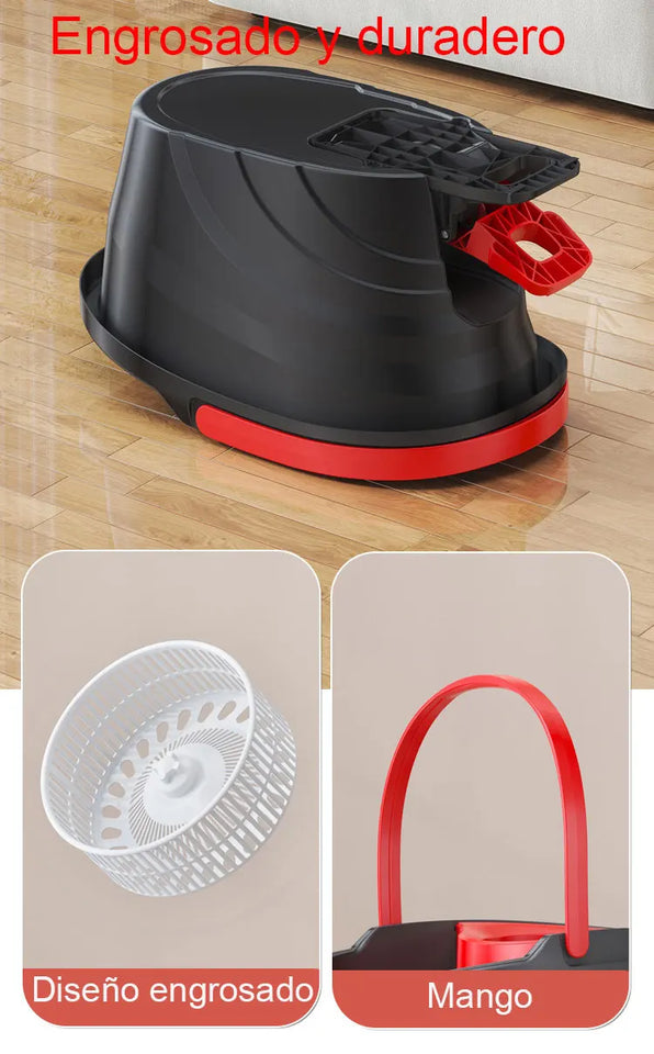 Complete Mop Set for Removing Cubes, Rotating Twist Design with an Easy-Start Removal System