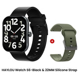 HAYLOU Watch S6 Smartwatch con display HD da 2,01", Bluetooth, chiamate vocali, IP68, impermeabile, monitoraggio del fitness