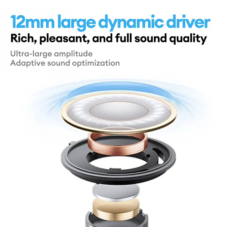 Nuovo auricolare Bluetooth wireless Lenovo LE209 con riduzione del rumore ANC, musica HiFi, cuffie Bluetooth, durata della batteria di 30 ore, cuffie da gioco