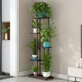 Espositore verticale a 5 strati per piante e fiori, da balcone, da giardino, bonsai, piante decorative, da collezione, vassoio per vasi di fiori