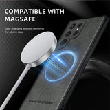 Custodia di lusso per Samsung Galaxy S24 S23 S22 Ultra Custodia in pelle e silicone per Samsung Galaxy S20 Plus S21 FE Custodia per telefono S25