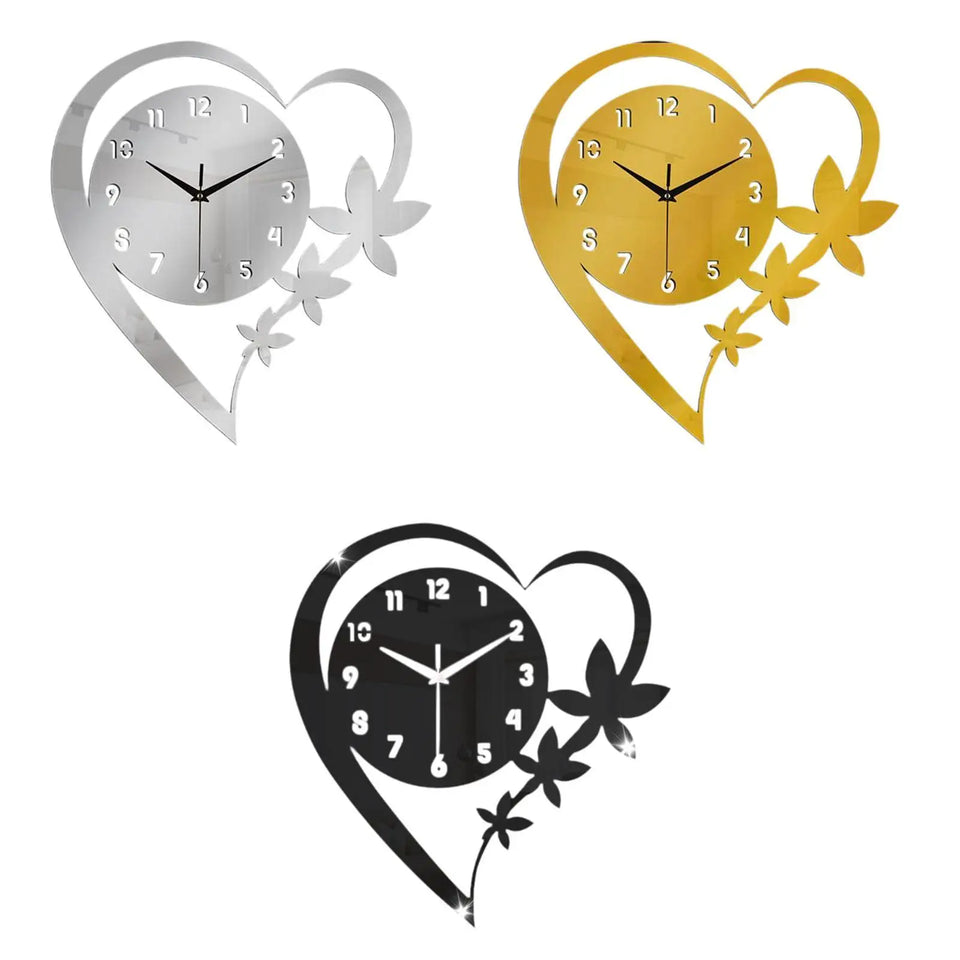 Acrylic Wall Clock Versatile Gift Art Clock for Dining Room Studio Kitchen