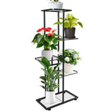 Espositore verticale a 5 strati per piante e fiori, da balcone, da giardino, bonsai, piante decorative, da collezione, vassoio per vasi di fiori