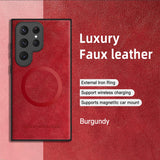 Custodia di lusso per Samsung Galaxy S24 S23 S22 Ultra Custodia in pelle e silicone per Samsung Galaxy S20 Plus S21 FE Custodia per telefono S25