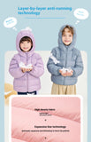 Fall and Winter Children's Light Paragraph down Jacket Children's Jacket New Boys and Girls Big Boy Hooded White Duck down Jacke