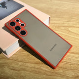 Aromr Shockproof Silicone Protect Case For Samsung Galaxy S24 S21 S22 S23 Plus S20 S21 FE S24 Ultra 5G Skin Feel Back Cover