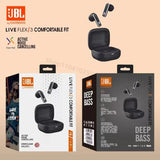 Auricolari wireless JBL Live Flex3 TWS, cuffie stereo HiFi Bluetooth, auricolari in-ear impermeabili per telefoni Pad, allenamento e sport
