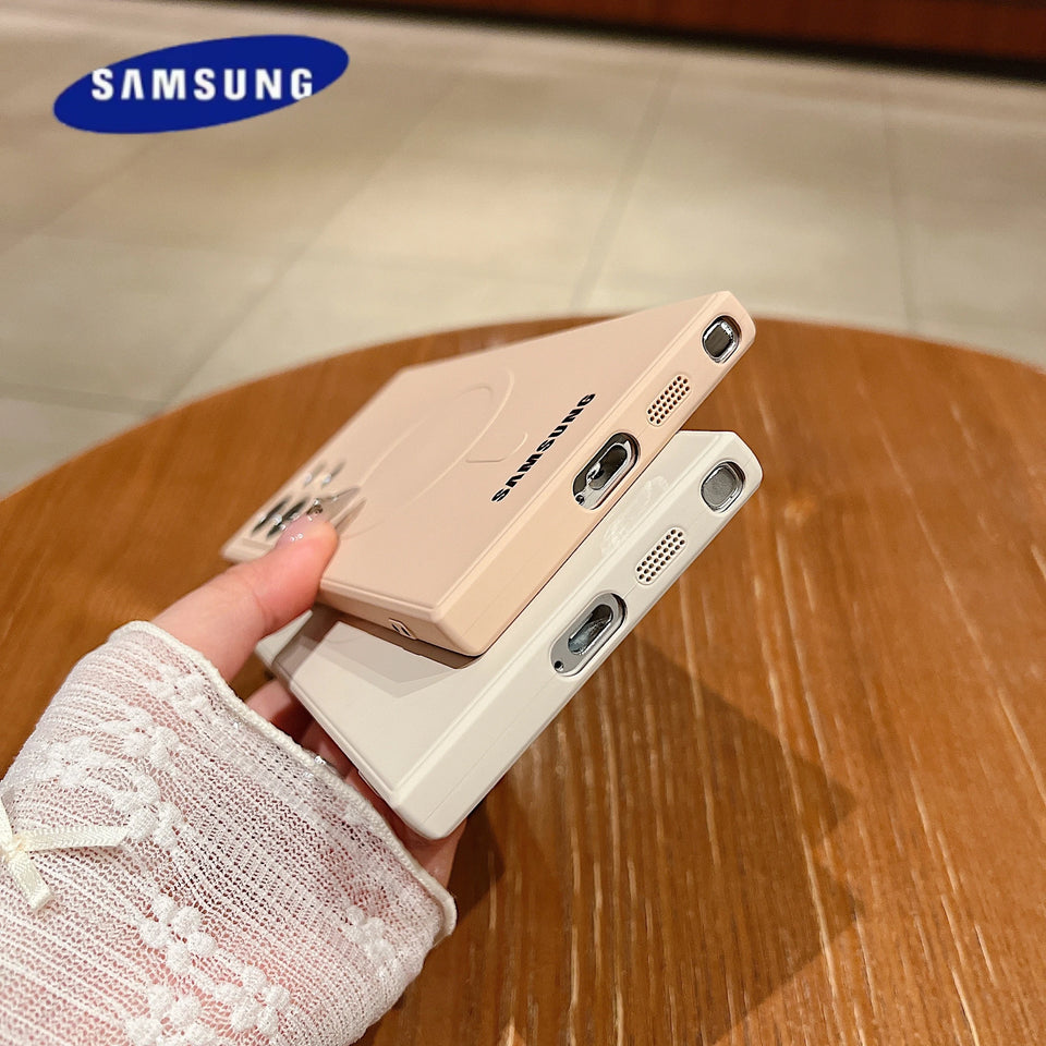 Luxury Liquid Silicone For Magsafe Magnetic Case Samsung Galaxy S26 S25 S24 S23 S22 Ultra Plus S21 FE Soft TPU Shockproof Cover