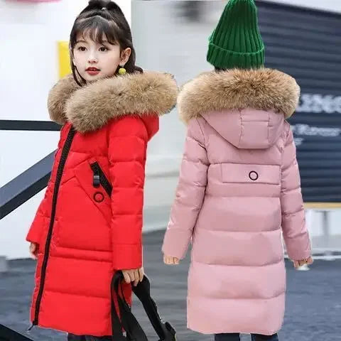 Girls Cotton Jacket Thickened Down Cotton Outerwear Children's Winter Coat Teen Clothes Girls 5 7 9 10 11 12 Years Parka Clothes