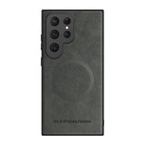 Custodia di lusso per Samsung Galaxy S24 S23 S22 Ultra Custodia in pelle e silicone per Samsung Galaxy S20 Plus S21 FE Custodia per telefono S25