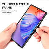 Custodia di lusso per Samsung Galaxy S24 S23 S22 Ultra Custodia in pelle e silicone per Samsung Galaxy S20 Plus S21 FE Custodia per telefono S25