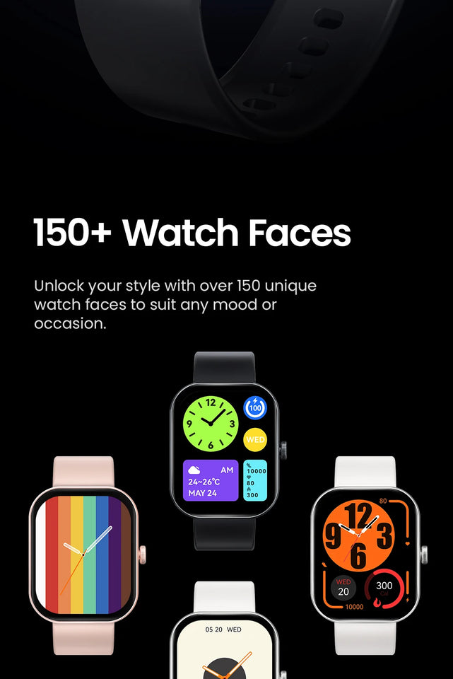 HAYLOU Watch S6 Smartwatch con display HD da 2,01", Bluetooth, chiamate vocali, IP68, impermeabile, monitoraggio del fitness