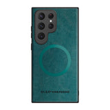 Custodia di lusso per Samsung Galaxy S24 S23 S22 Ultra Custodia in pelle e silicone per Samsung Galaxy S20 Plus S21 FE Custodia per telefono S25