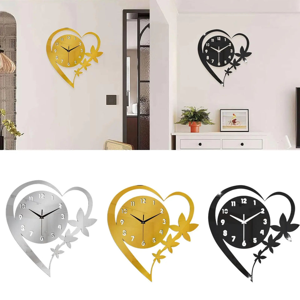 Acrylic Wall Clock Versatile Gift Art Clock for Dining Room Studio Kitchen