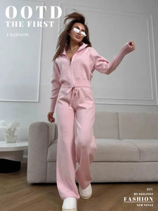 Wolfeel, nuovi pantaloni in maglia con cerniera autunno inverno, pantaloni cardigan slim fit alla moda da donna, outfit da pendolarismo chic