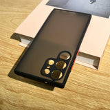 Aromr Shockproof Silicone Protect Case For Samsung Galaxy S24 S21 S22 S23 Plus S20 S21 FE S24 Ultra 5G Skin Feel Back Cover