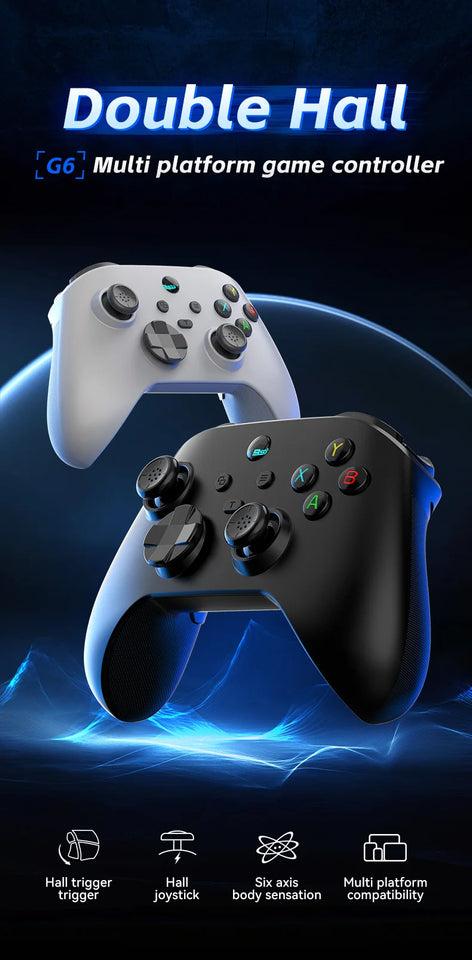 Controller di gioco mobile G6 per Switch/iOS/Android/PC Supporto streaming media/cloud Gioco per telefono cellulare GamePad Joystick effetto Hall