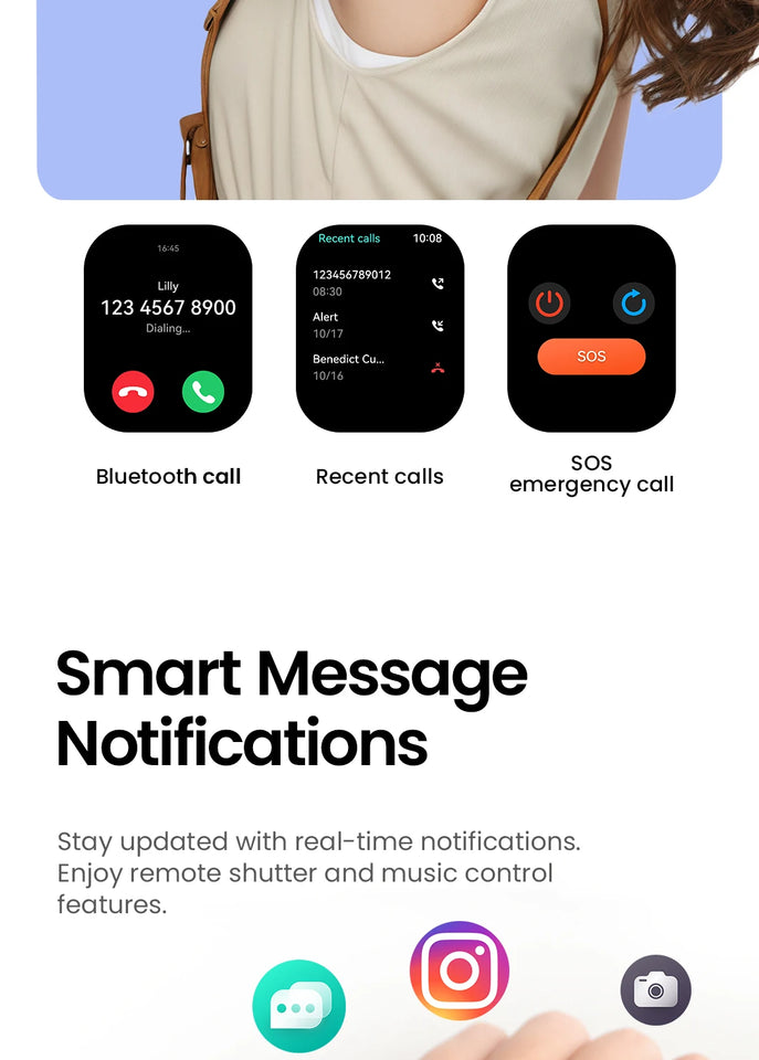 HAYLOU Watch S6 Smartwatch con display HD da 2,01", Bluetooth, chiamate vocali, IP68, impermeabile, monitoraggio del fitness