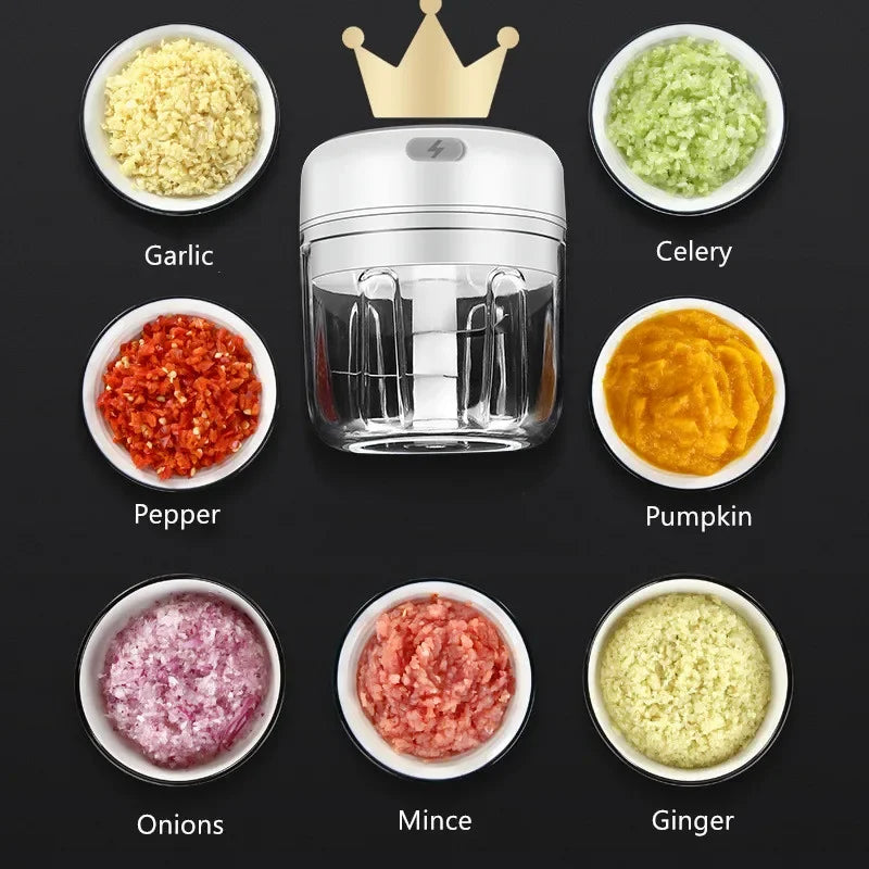 New Crusher Vegetable Onion Cutter Kitchen Cooking Accessories 500/900ML Manual Meat Mincer Garlic Press Chopper Rotate Tools