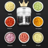 New Crusher Vegetable Onion Cutter Kitchen Cooking Accessories 500/900ML Manual Meat Mincer Garlic Press Chopper Rotate Tools