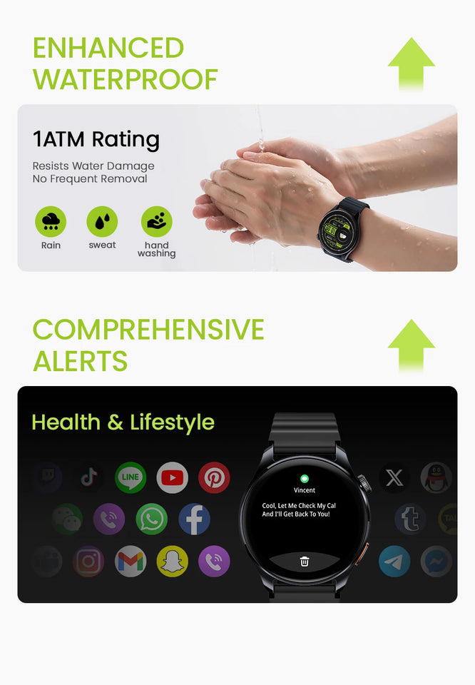 HAYLOU Watch 4S GPS Smartwatch Display AMOLED HD da 1,43", 5 Posizionamento GPS satellitare, 120+ Modalità di allenamento, Sport Fitness Smart Watch