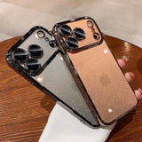 Per iPhone 17 Air 17 Pro Max Custodia di lusso Nuova protezione per fotocamera Glitter Bling Custodia trasparente in PC per iPhone 13 12 11 14 15 16 Pro Max