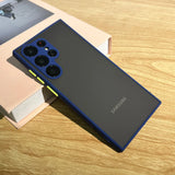 Aromr Shockproof Silicone Protect Case For Samsung Galaxy S24 S21 S22 S23 Plus S20 S21 FE S24 Ultra 5G Skin Feel Back Cover